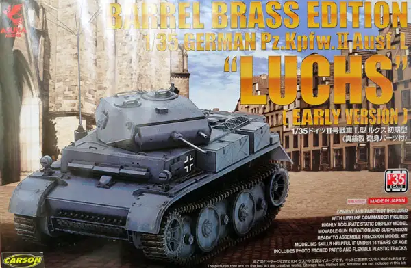 Asuka Model Pz.Kpfw.II Ausf.L Luchs (early version), barrel brass edition, #35-0385200