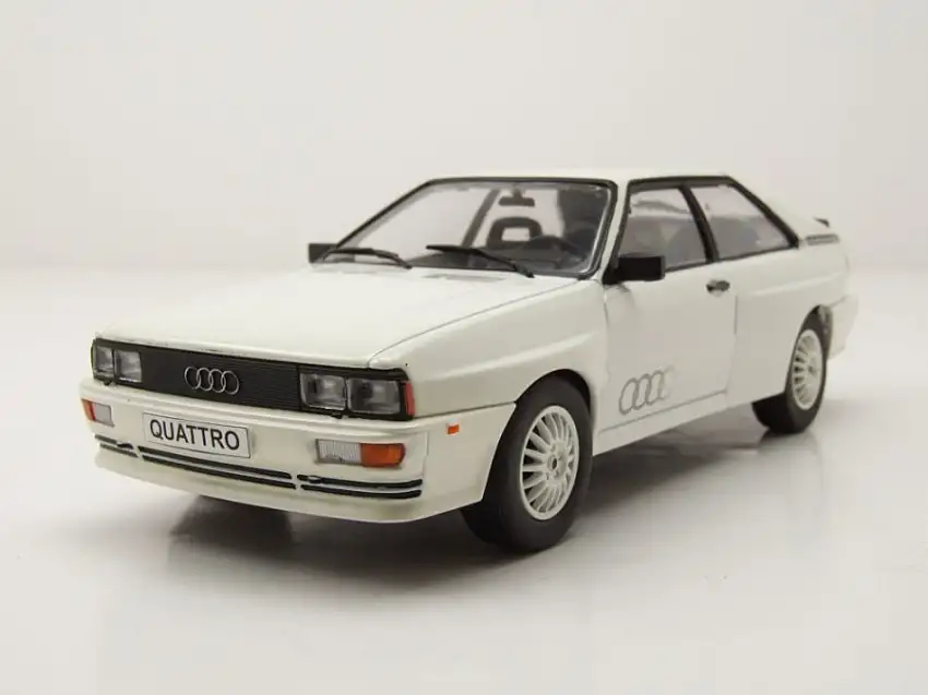 Audi quattro 1981 weiß Modellauto 1:24 Whitebox
