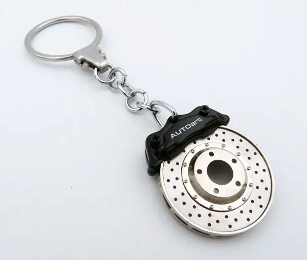Autoart Schlüsselanhänger "Bremsscheibe", 4-Kolben-Sattel / schwarz, #40082