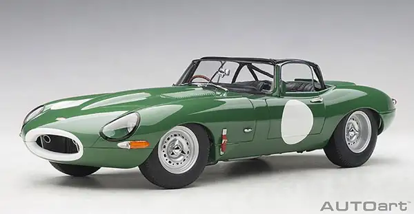 Autoart Jaguar E-Type Lightweight, opalescent / dark green, #73648