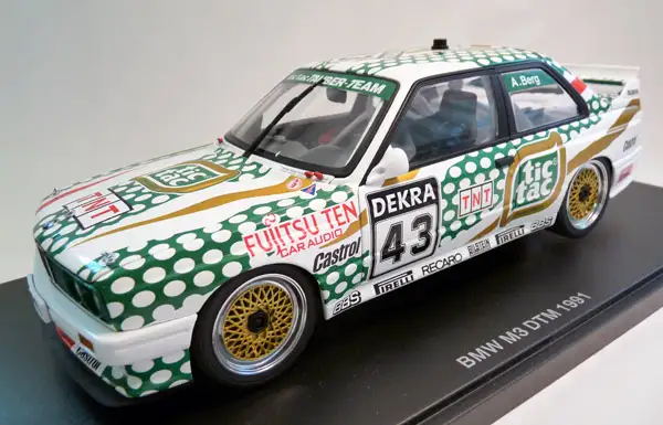 Autoart BMW M3 e30 2.5 Sportevo DTM 1991 tictac Tauber-Team, #43 A.Berg, #89147