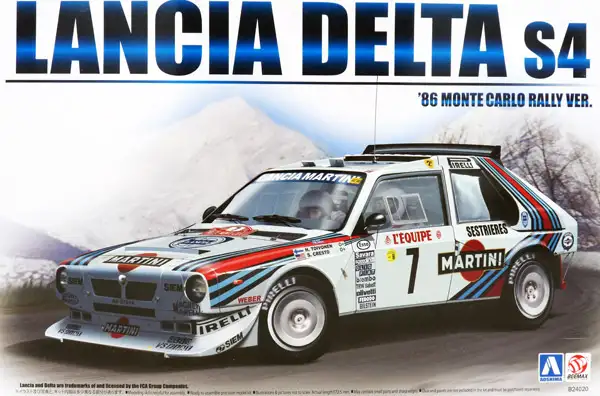 Beemax Aoshima Lancia Delta S4 Gr.B ´86 Monte Carlo Rally Version, B24030