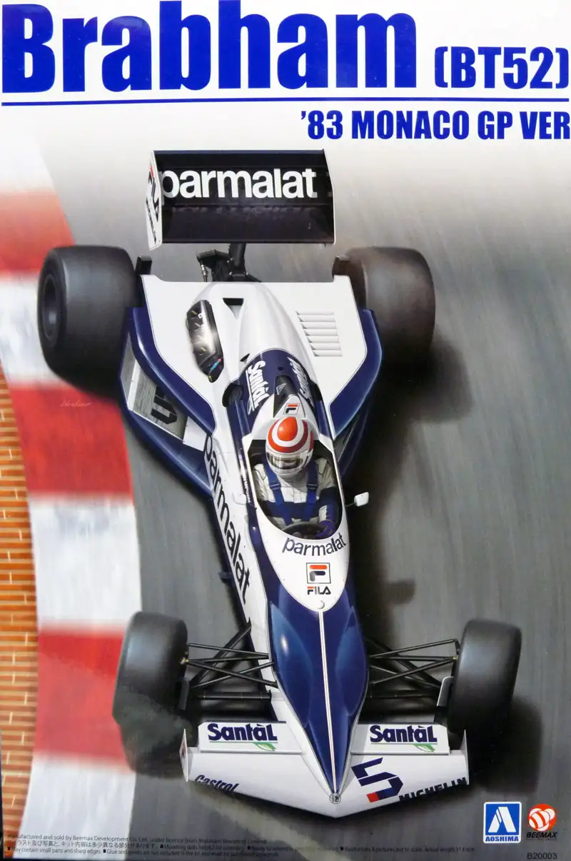 Beemax Aoshima Brabham BT52 1983 Monaco GP version, #B20003