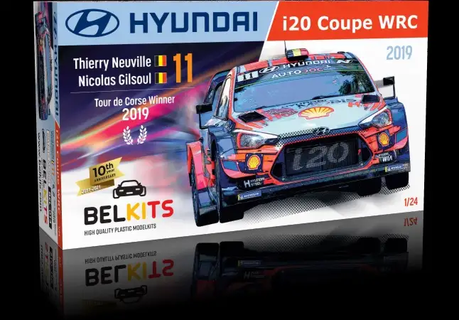 Belkits Hyundai i20 Coupe WRC #11 Thierry Neuville / Nicolas Gilsoul Tour de Corse Winner 2019, #BEL-014