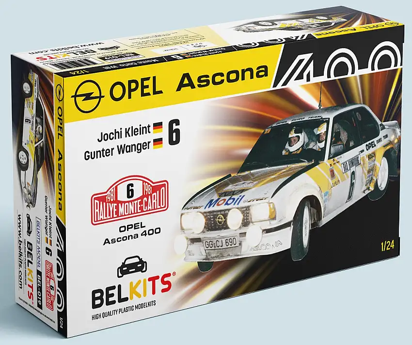 Belkits Opel Ascona 400 #6 Jochi Kleint / Gunter Wanger Rallye Monte-Carlo 1981, #BEL-019