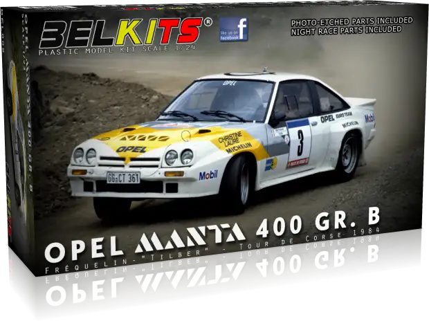 Belkits Opel Manta 400 Gr. B Tour de Corse 1984, #BEL008
