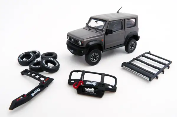 BM Creations Suzuki Jimny Sierra (JB74) matte grey with accessory pack, #64B0035
