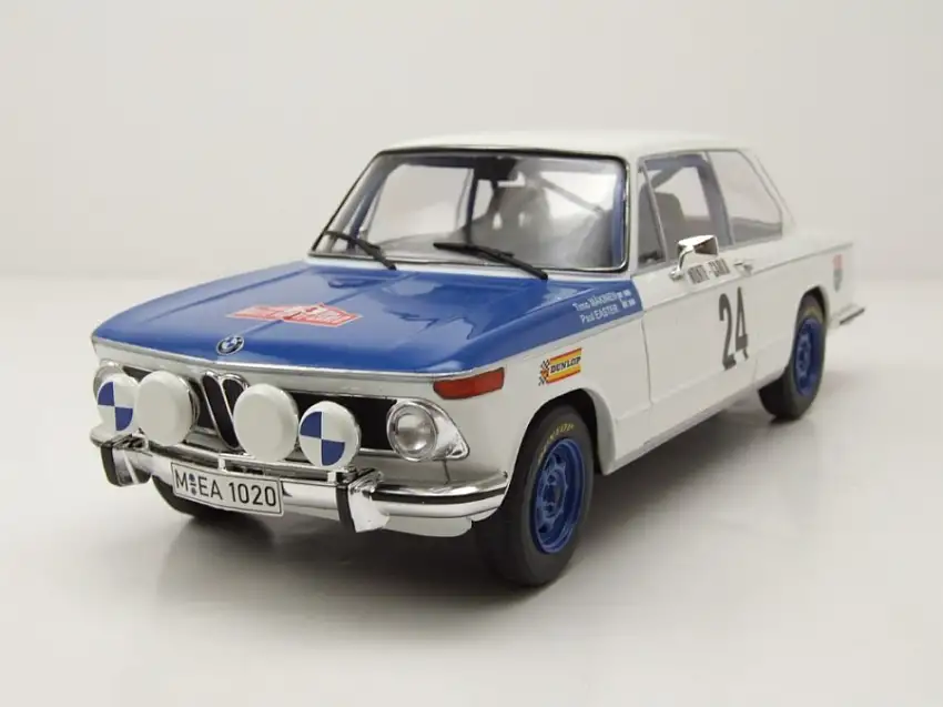 BMW 2002 TII #24 Rallye Monte Carlo 1969 weiß Makinen Easter Modellauto 1:18 Solido