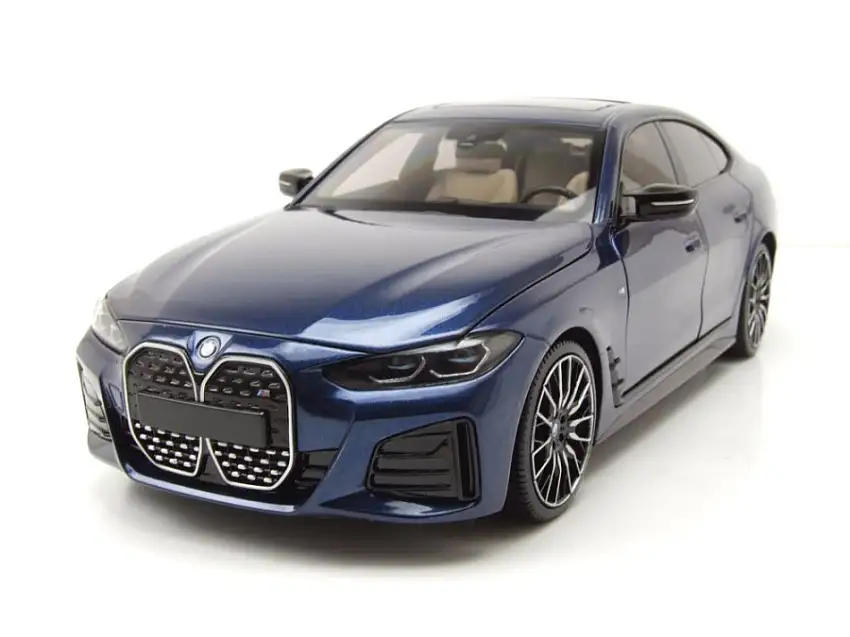 BMW i4 M50 2022 blau metallic Modellauto 1:18 Minichamps