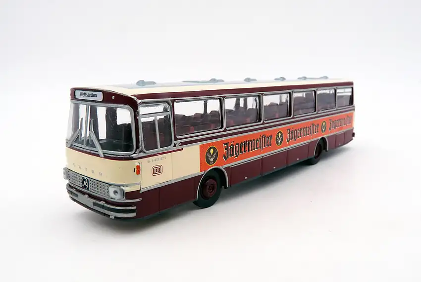 Brekina Setra S 140 ES DB Bahnbus / Überlandbus "Jägermeister" / Wettstetten, #56111