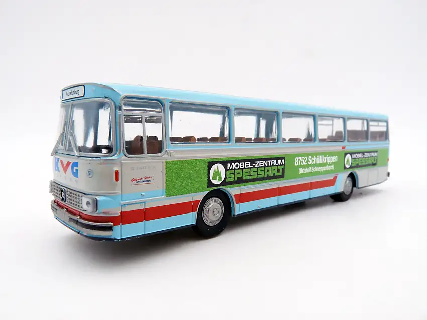 Brekina Setra S 140 ES "KVG / Möbel-Zentrum Spessart" Kahlgrund Verkehrs Gesellschaft mbH Schöllkrippen / Unterfranken, #56113