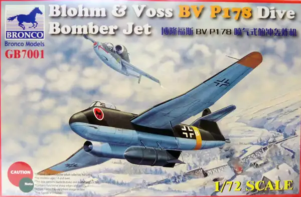Bronco Models Blohm & Voss BV P178 Dive Bomber Jet, #GB7001