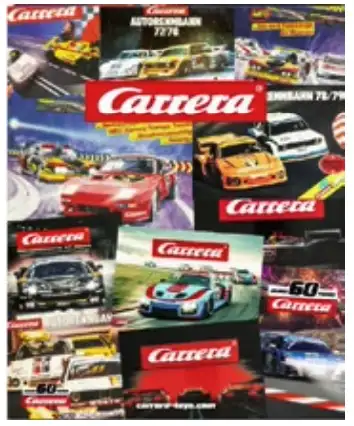 Carrera Blechschild Motiv 4: Carrera-Kataloge "60 Jahre Carrera Retro Plate" #20021139