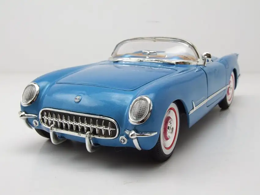 Chevrolet Corvette Convertible 1954 blau Modellauto 1:18 Auto World