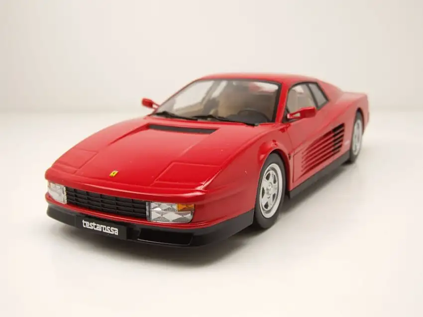 Ferrari Testarossa 1986 rot beiges Interieur Modellauto 1:18 KK Scale