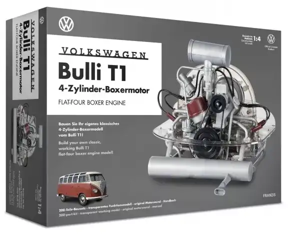 Franzis Volkswagen VW Bulli T1 4-Zylinder-Boxermotor - Funktionsmodell / Lehrmodell, #4019631671523