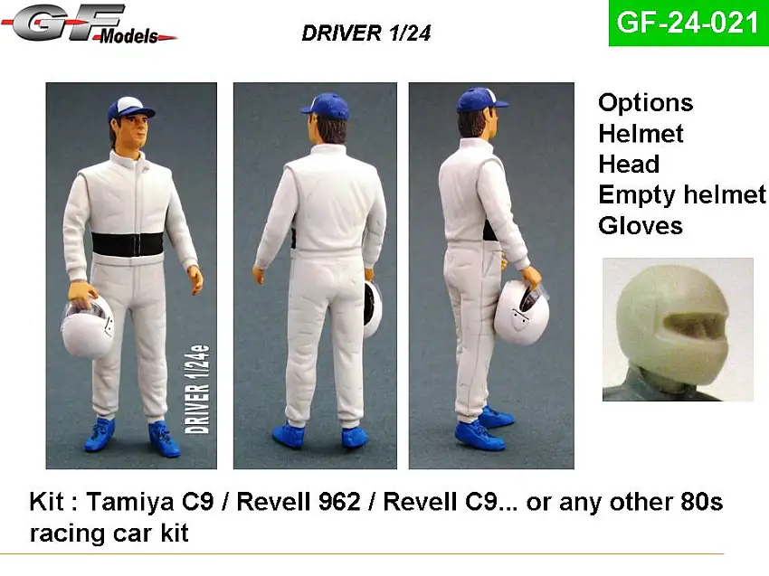GF Models GF-24-021 Fahrerfigur, stehend, 1980er / 1990er Jahre