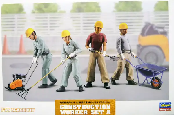 Hasegawa Bauarbeiter / Construction Worker Set A 1:35, #66003