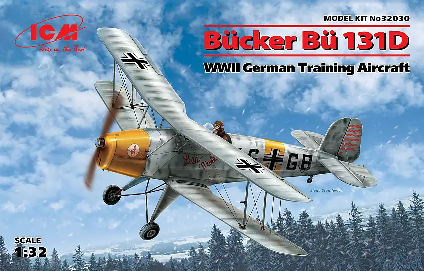 ICM Bücker Bü 131D Jungmann WWII german training aircraft #32030