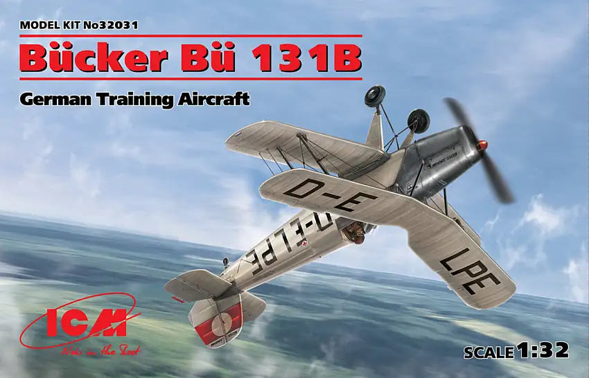 ICM Bücker Bü 131B Jungmann WWII german training aircraft #32031