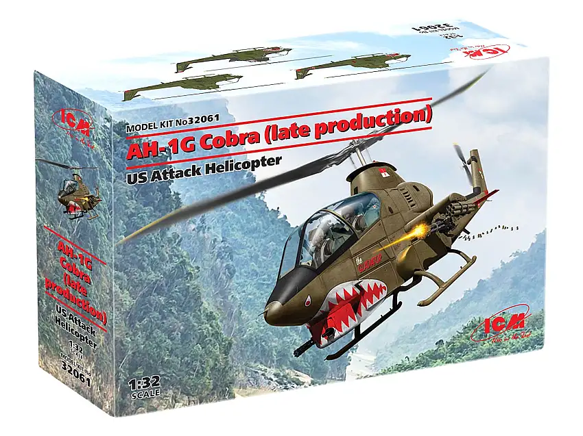 ICM AH-1G Cobra (late production) U.S.attack helicopter, as used in Vietnam #32061