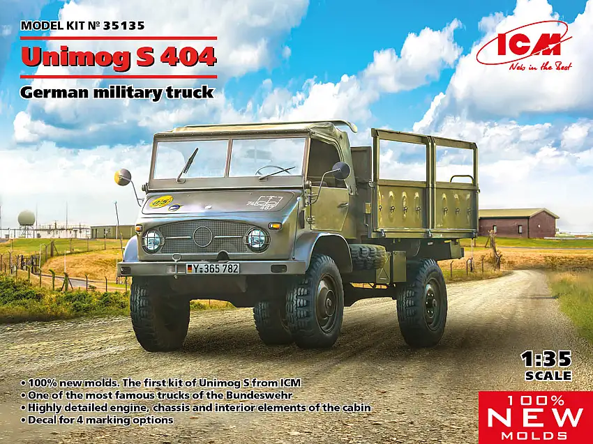 ICM Lkw 1,5t gl (Bw) Unimog U 404 S Bundeswehr Pritsche #35135
