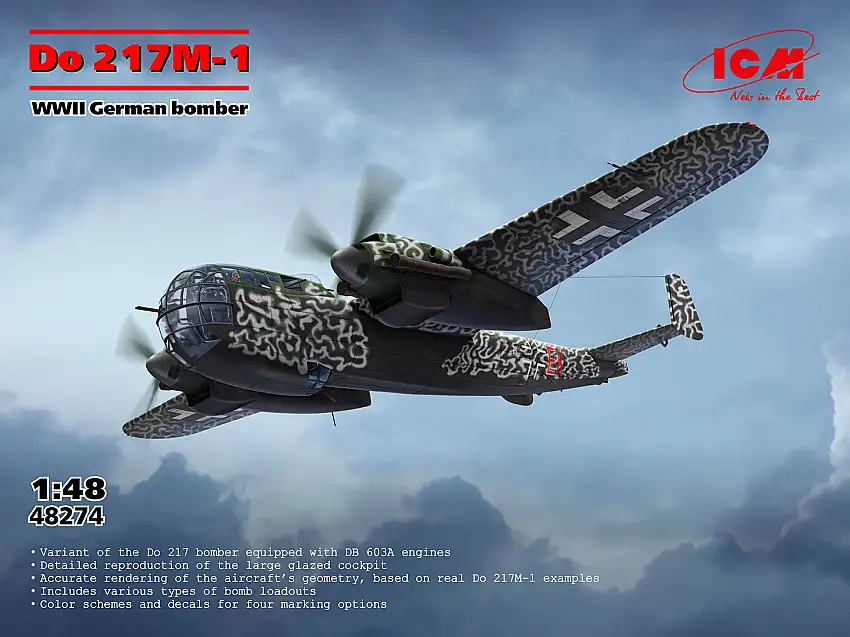 ICM Dornier Do 217M-1 WWII Deutscher Bomber, #48274