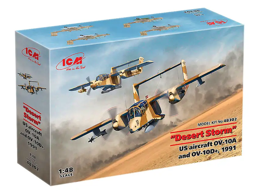 ICM "Desert Storm" Set U.S. OV-10A Bronco & OV-10D+ Bronco, 1991 #48302