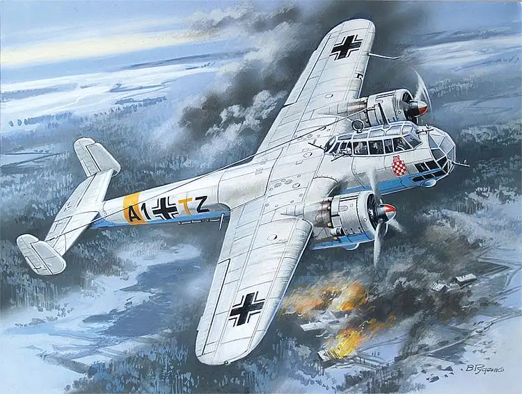 ICM Dornier Do 17 Z-2 WWII German Bomber, #72304