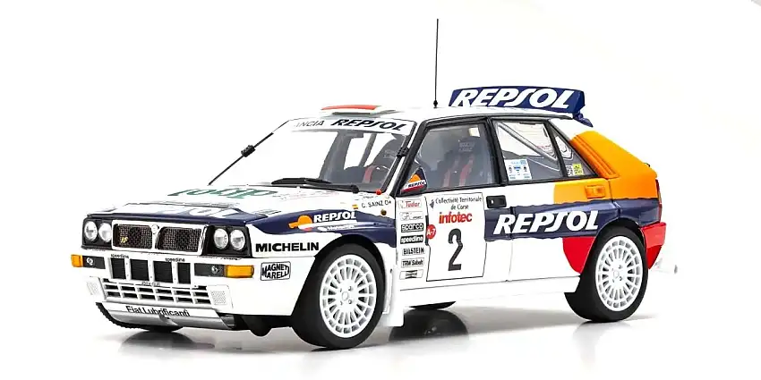 Kyosho Lancia Delta HF Integrale Evoluzione Repsol #2 Rally Tour de Corse 1993, #08348J