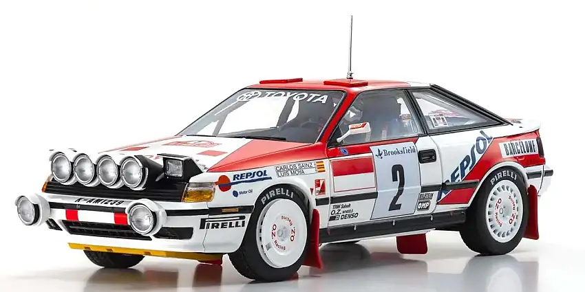 Kyosho Toyota Celica GT-Four (ST165) #2 Rallye Monte Carlo 1991 Carlos Sainz / Luis Moya, #08961B