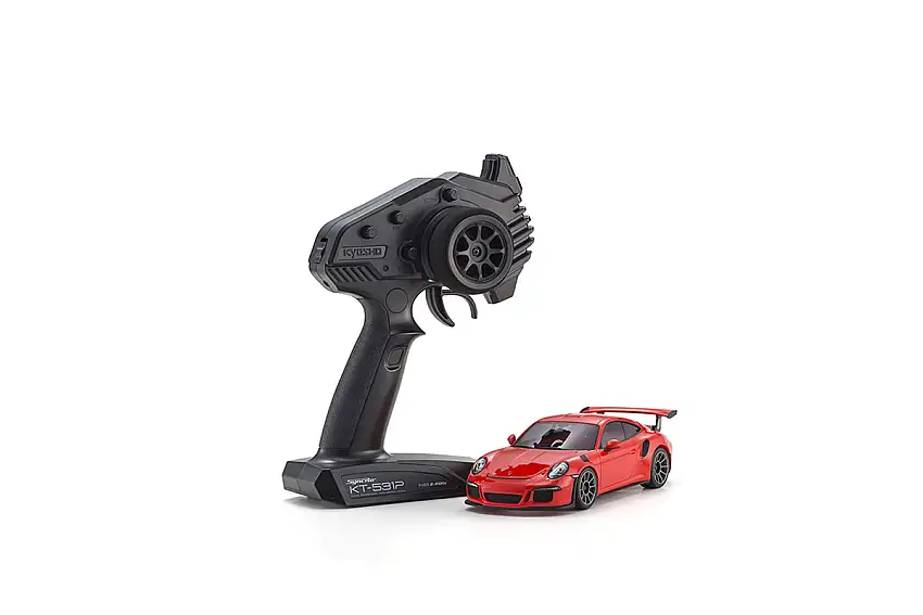 Kyosho 1:24 Mini-Z MR-04 Porsche 911 GT3 RS lavaorange (N-RM/KT531P - Readyset) #32358OR