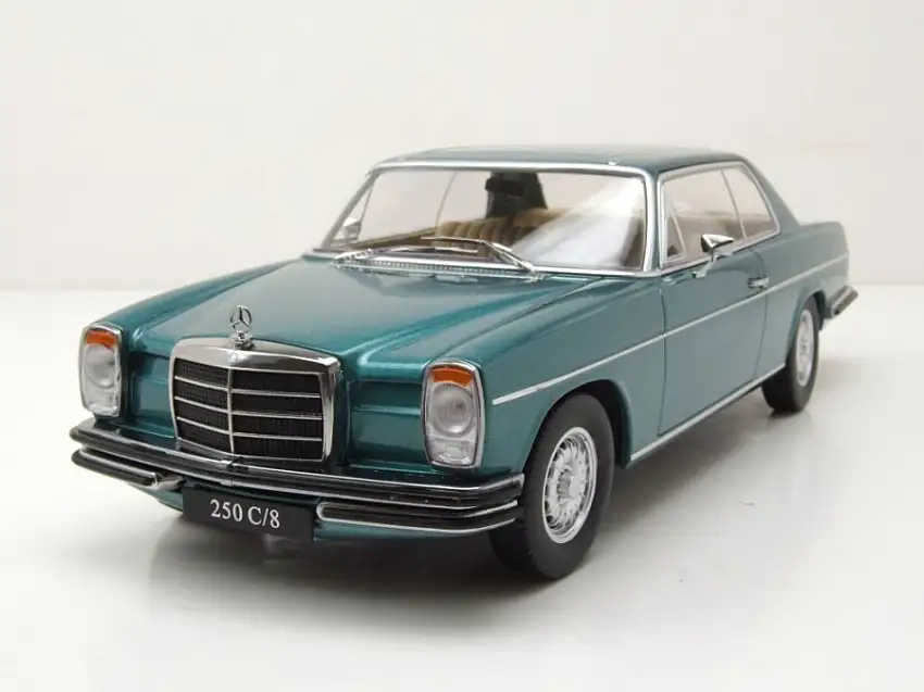 Mercedes 280 C /8 Strichacht Coupe W114 1969 türkis metallic Modellauto 1:18 KK Scale