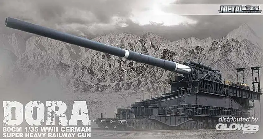Metal Troops Creation Eisenbahngeschütz Dora / Krupp 80-cm-Kanone (E) "Schwerer Gustav" #8109999