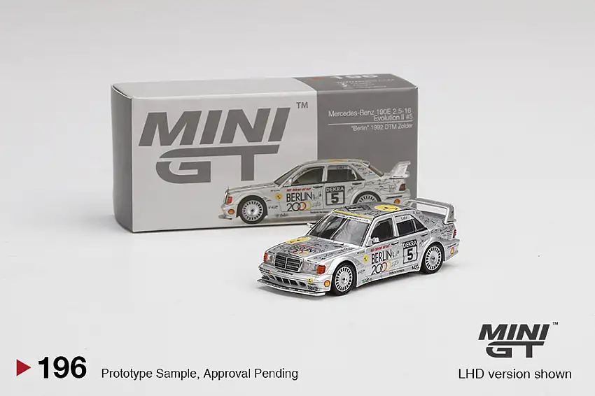 Mini GT by TSM Model Mercedes-Benz 190E 2.5-16 Evo II "Berlin 2000" Ellen Lohr DTM 1992, #MGT00196-L
