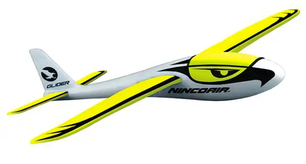 NincoAir Hand Lunch Glider gelb-weiss #NH92020-2