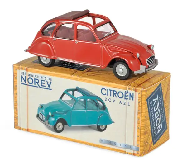 Norev CIJ Citroen 2CV AZL, rouge corsaire, #CL1522
