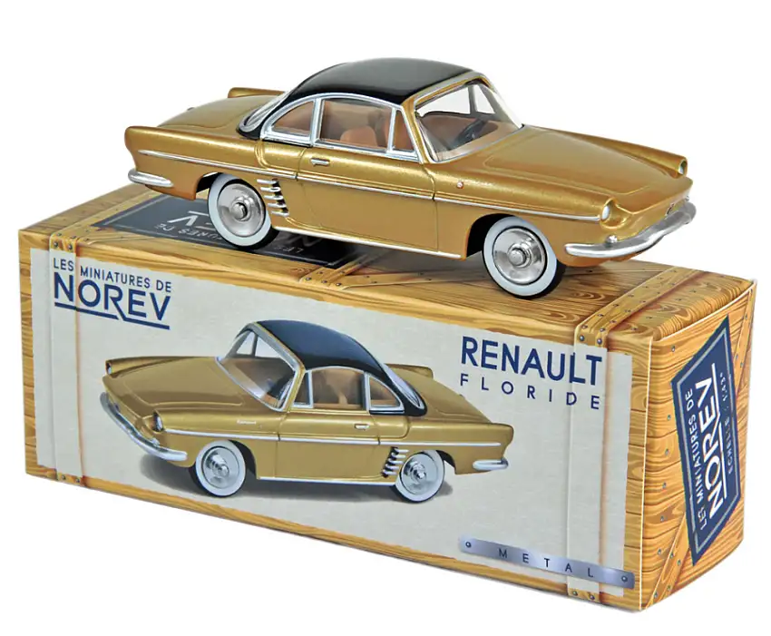 Norev CIJ Renault Floride 1959, jaune bahama métallisé & noir, #CL5121