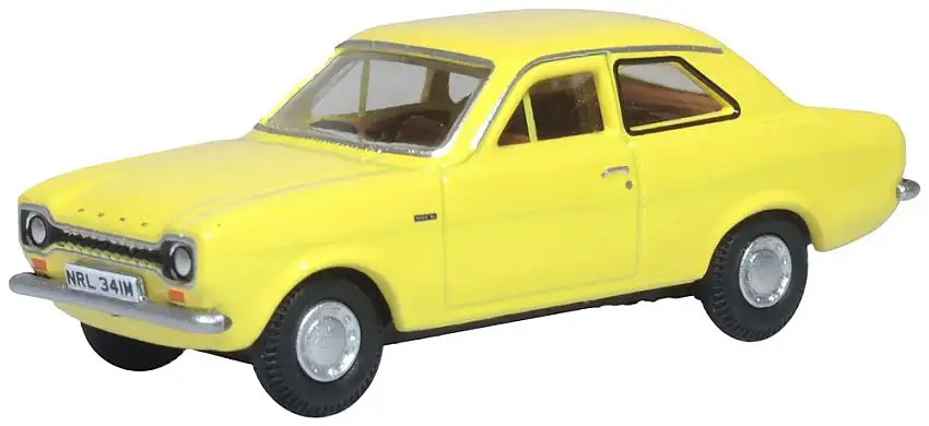 Oxford Ford Escort Mk1 Daytona yellow, #76FE004