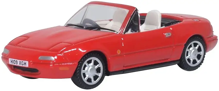 Oxford Mazda MX-5 Roadster Mk1 (open) Classic red (rot), #76MAZ001