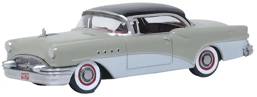 Oxford 1955 Buick Century Carlsbad black / Windsor grey / Dover white, #87BC55007