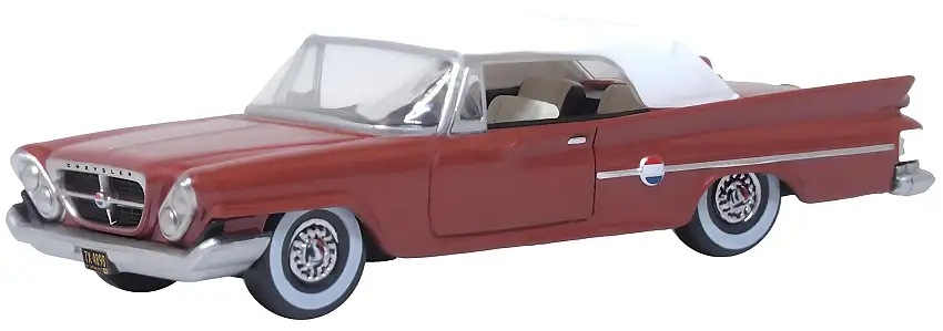 Oxford 1961 Chrysler 300 Convertible (closed) cinnamon / white, #87CC61004