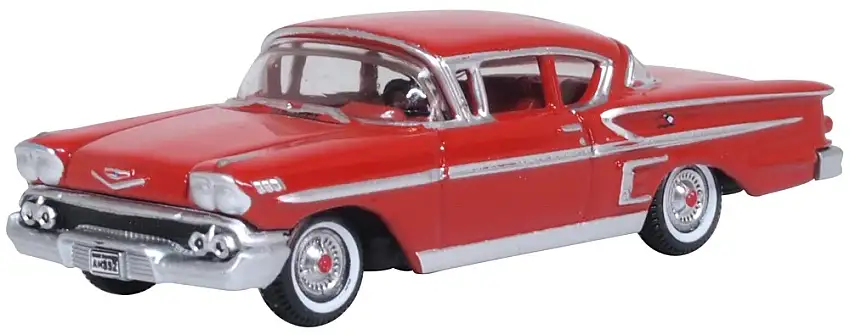 Oxford 1958 Chevrolet Impala Sport Coupé Rio red, #87CIS58003