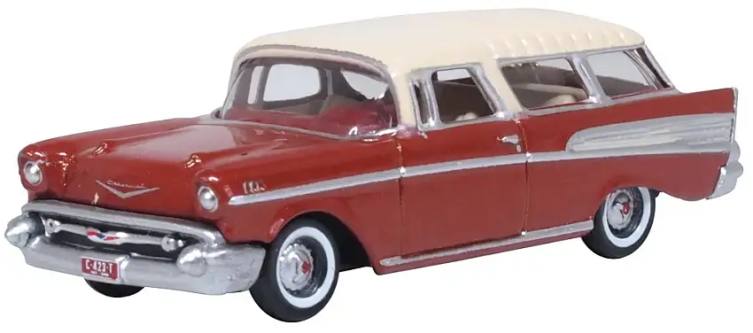 Oxford 1957 Chevrolet Nomad Adobe beige / Sierra gold, #87CN57008