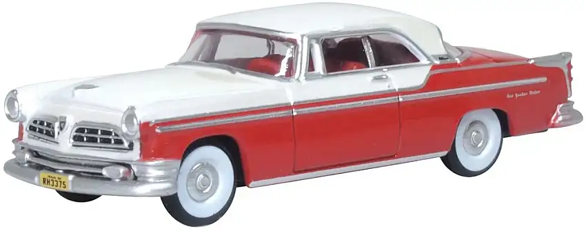 Oxford 1955 Chrysler New Yorker Deluxe Coupé St. Reg. Tango red / Platinum, #87CNY55001
