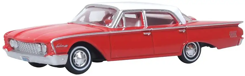 Oxford 1960 Ford Fairlane 500 Town Sedan Monte Carlo red / Corinthian white, #87FF60001
