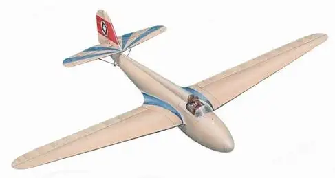 Planet models DFS Stummel-Habicht Segelflugzeug #226