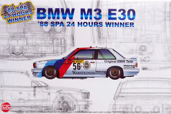 Platz / NuNu Hobby BMW M3 E30 2,3 Liter Gr.A Team Schnitzer 1988 24h Spa Winner, #PN24017