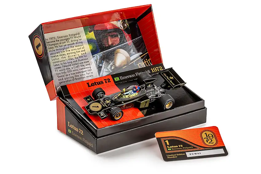 Policar Lotus 72 #1 Emerson Fittipaldi F1 World Champion 1972, #PCW03