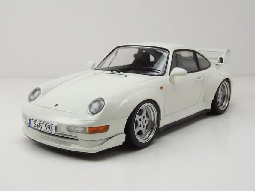Porsche 911 (993) GT2 Speedline Felgen 1996 weiß Modellauto 1:18 KK Scale
